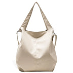 Amblot White Chic oversized leather tote bag