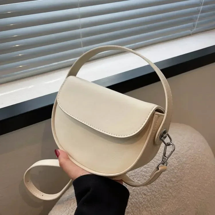 Amblot White Classic leather handbag