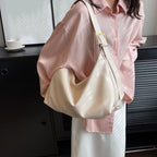 Amblot White Large shoulder hobo bag