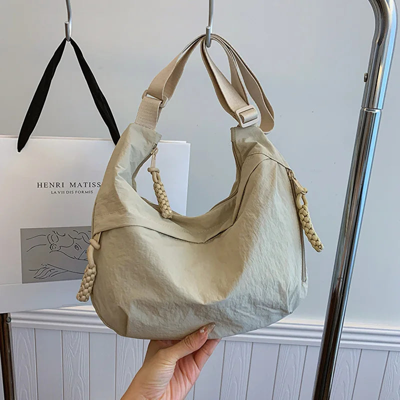 Amblot White Shoulder hobo bag