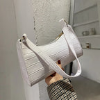 Amblot White Small leather sling pouch