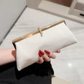 Amblot White Soft corduroy clutch bag