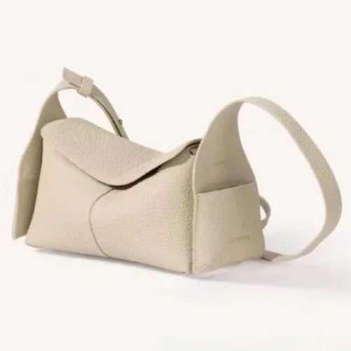 Amblot White Trendy leather shoulder bag
