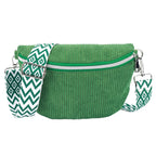 Amblot Wide-strap corduroy bum bag