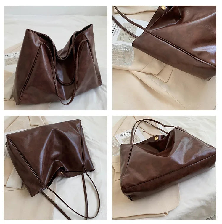Amblot Women Leather Tote Bag