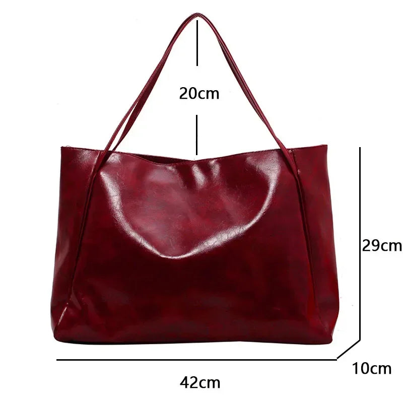 Amblot Women Leather Tote Bag