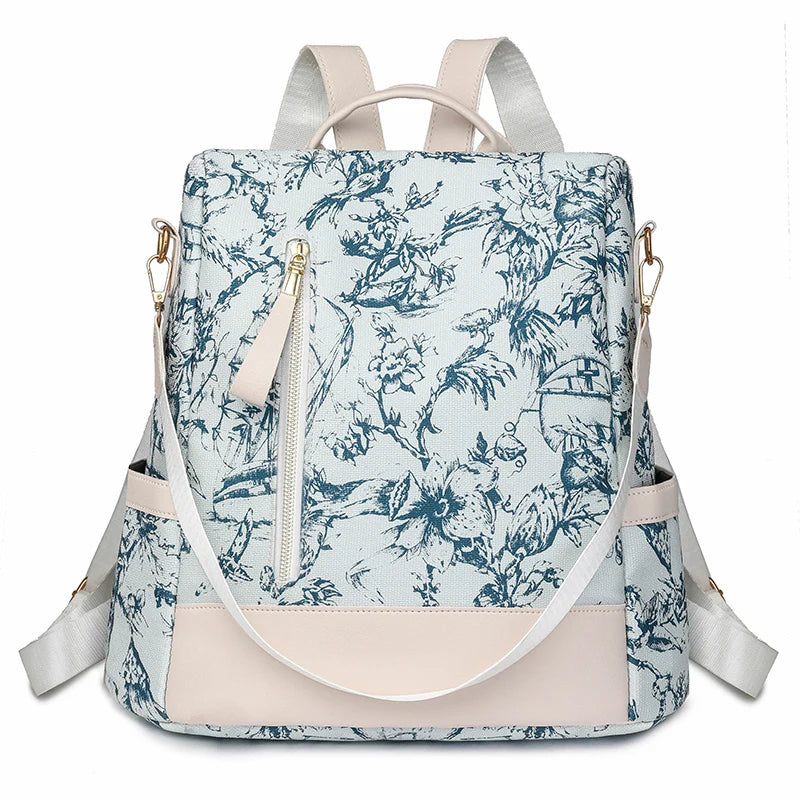 Amblot Women’s anti-theft leather knapsack
