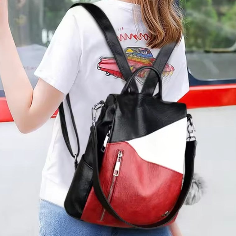Amblot Women’s black and red convertible bag
