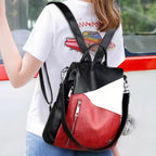 Amblot Women’s black and red convertible bag
