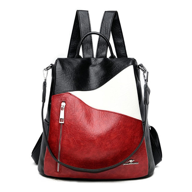 Amblot Women’s black and red convertible bag