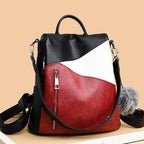 Amblot Women’s black and red convertible bag