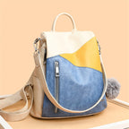 Amblot Women’s blue and white convertible bag