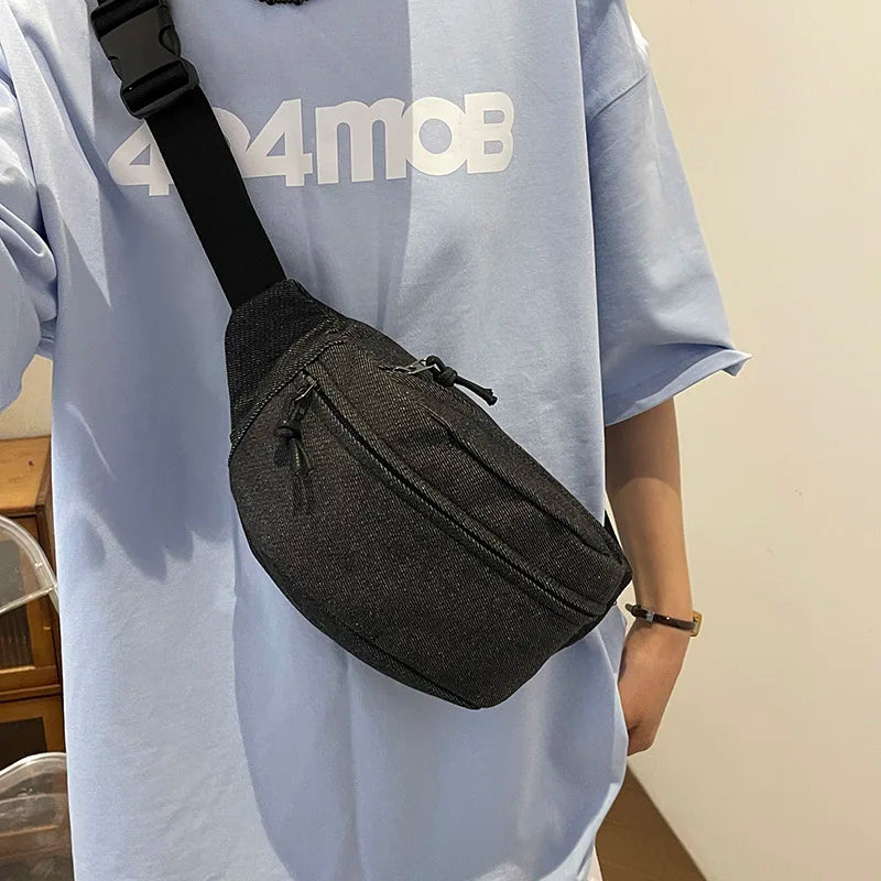 Amblot Women's denim bum bag