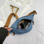 Amblot Women's denim bum bag