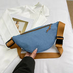Amblot Women's denim bum bag