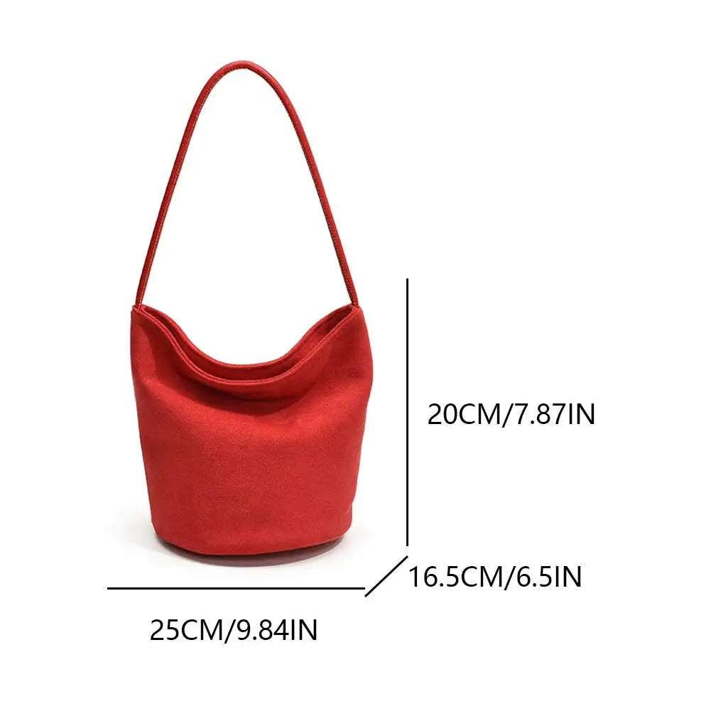 Amblot Women suede bucket bag