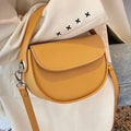 Amblot Yellow Brown Classic leather handbag